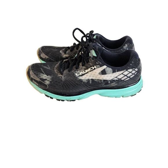 Brooks Women's Black & Mint Launch Size 9.5 Running Sneakers - Picture 4 of 7